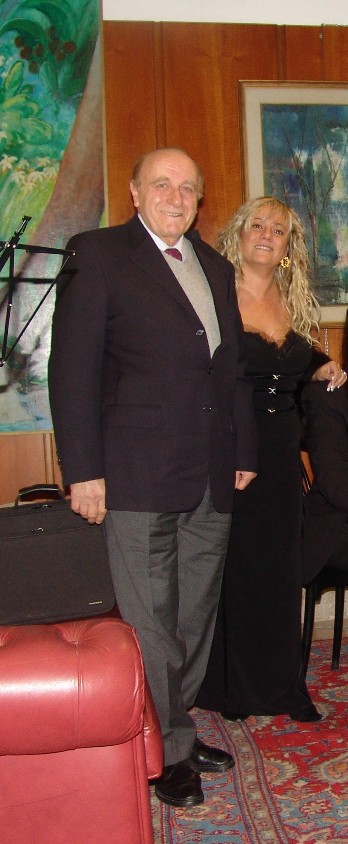 Valeria Serofilli con il pap, prof. Angelo Serofilli, recentemente scomparso